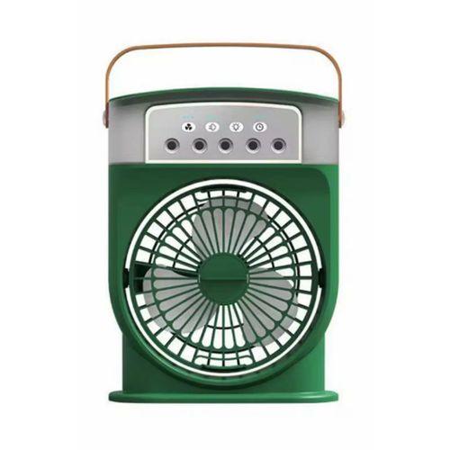 Şarjlı 600 Ml Su Hazneli Taşınabilir Masaüstü Vanilatör  Güçlü Fan Ve 2000 Mah Pil Yeşil