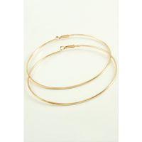 Ezme Çizgili Metal Halka Küpe 8-9-10 cm