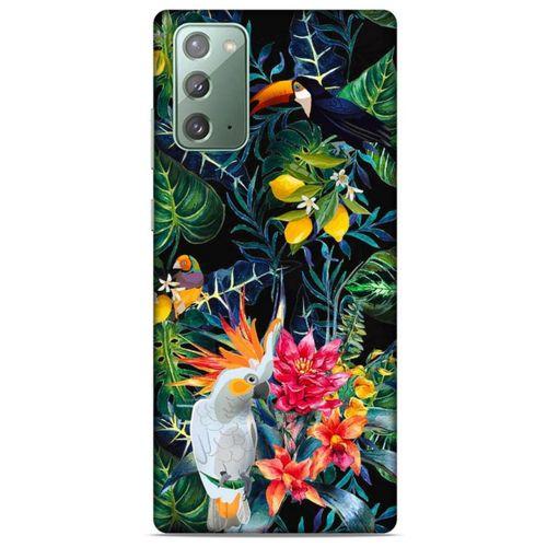 Samsung Galaxy Note 20 Uyumlu Kılıf Yeşil Delisi (31) TPU Kılıf Kuşkonmaz yeşili