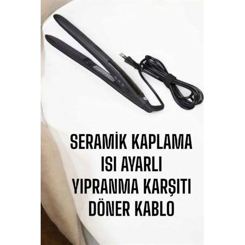 Saç Düzleştirici Isı Ayarlı Döner Kablo Yıpranma Karşıtı