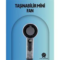 Şeffaf Kasa El Fanı | 5v 2a | 100 Kademeli Hava Akışı | Type-c Girişli