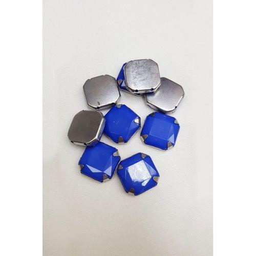 Mavi  Kare Kasalı Dikme Taş 1,5 cm 10 adet