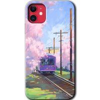 MRCİLETİSİM iPhone 11 Kılıf HD Desen Baskılı Arka Kapak + Temperli Cam - Rails Paint