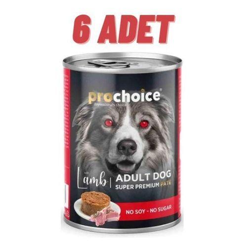 ProChoice Adult Dog Kuzulu Pate Köpek Konservesi 6x400 gr