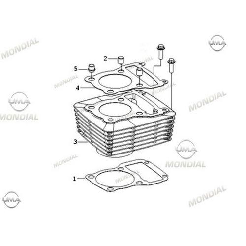 MONDİAL Ucg 110 Silindir Üst Conta Orj