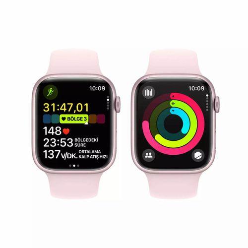 Apple Watch Series 9 45mm Pink AI Light Pink SB M/L GPS       Pembe