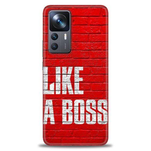 Xiaomi Mi 12T Pro Kılıf HD Baskılı Kılıf - Like a Boss + Tam Ekran Koruyucu