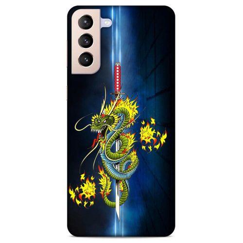 Lopard Samsung Galaxy S21 Plus Uyumlu Kılıf Tattoo's (2) Kabı Ejderha Dövmesi