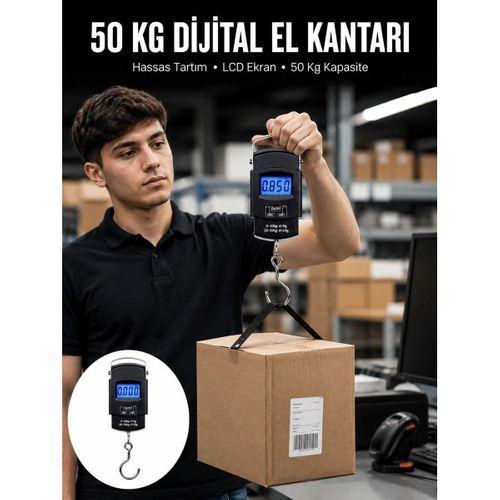 50 Kg Dijital El Terazisi Cep Tartısı El Kantarı Terazi Yeni Nesil