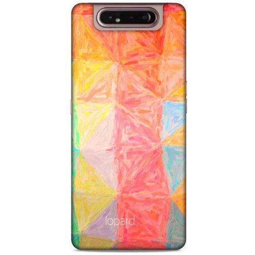 Samsung Galaxy A80 Kılıf Pastel Renkler (26) Tpu Silikon Kılıf Sarı Kırmızı