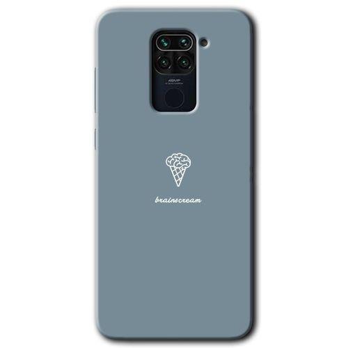 Xiaomi Redmi Note 9 HD Baskılı Kılıf + 9D Tam Ekran Koruyucu - Beyin Gıdası