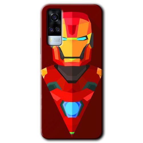 Vivo Y51a Kılıf HD Desen Baskılı Arka Kapak - İron Man Çizim