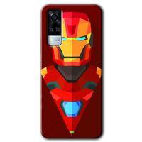 Vivo Y51a Kılıf HD Desen Baskılı Arka Kapak - İron Man Çizim
