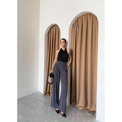 PİLE VE CEP KAPAK DEYALI SALAŞ PANTOLON - Antrasit