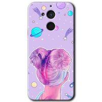 General Mobile GM 8 Kılıf HD Desen Baskılı Arka Kapak - Uzaylı Kız