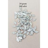 Oya Abiye Bileklik Kolye Pleksi Metalik Plastik Pul Gümüş Renk 24 gram 240 adet - BNC586