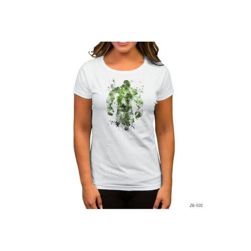 Hulk Giant Artwork Beyaz Kadın Tişört