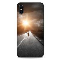 Apple iPhone XS Max Kılıf Depresyon (38) Neo Hybrid Kılıf Yeşil Kırmızı Mor