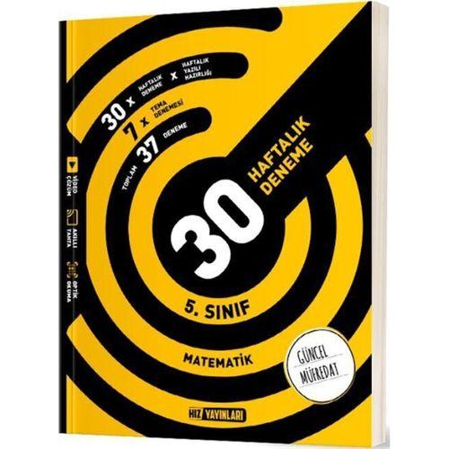 5. Sınıf Matematik 30 Haftalık Deneme Hız Yayınları