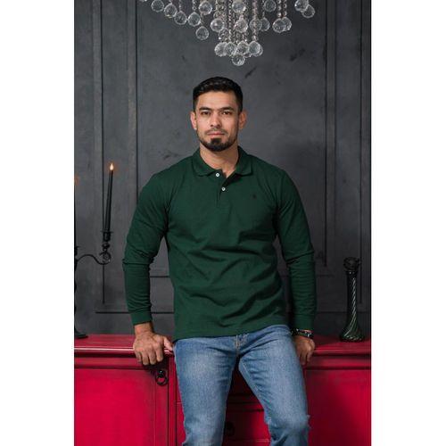 San&Fa Regular Fit Polo Yaka Uzun Kol Pamuklu Baharlık Sweatshirt