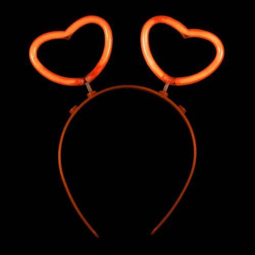 Glow Stick Karanlıkta Yanan Fosforlu Kalp Taç 12 Adet