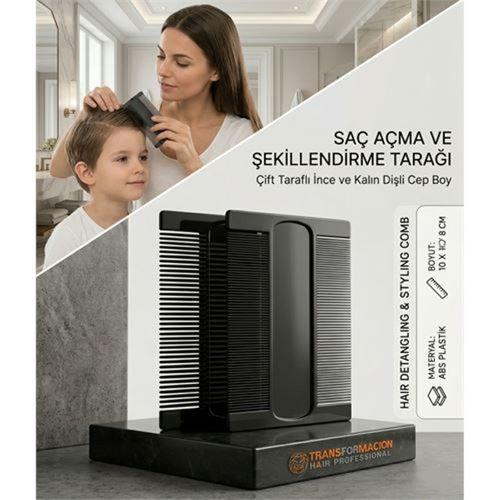 2 ADET Okul Öncesi ve Çocuklar İçin Sık Dişli Plastik Bit Tarağı Piresavar Sirke Temizleyici 723270