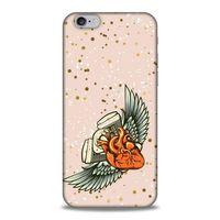 Lopard Apple Iphone 6 Uyumlu Kılıf Tattoo's (27) Tasarımlı Kılıf Kalp Dövmesi