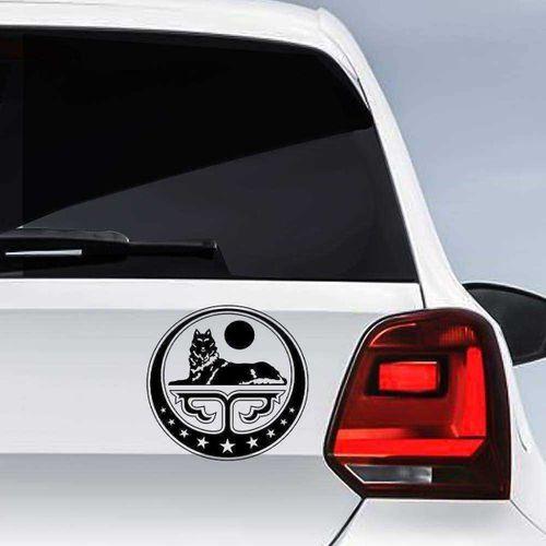 Çeçen Bayrak Amblemi Arması Sticker, Oto Etiket, Araç Çıkartma, Araba Tuning Aksesuar