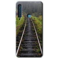 Galaxy A9 2018 Kılıf HD Desen Baskılı Arka Kapak - Tren Yolu + Kırılmaz Cam