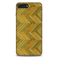 Lopard Apple Iphone 8 Plus Uyumlu Kılıf Wood'X (32) Soft Silikon Kılıf Desenli