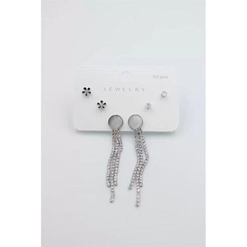 Çoklu Set Küpe - Gümüş