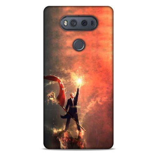 LG K61 Kılıf Atatürk (44) Tough Armor Kılıf Alev Kırmızı