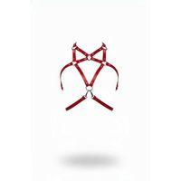 Kırmızı Kadın Kemer Deri Metal Halka Detaylı Gövde Aksesuarı - Brf108