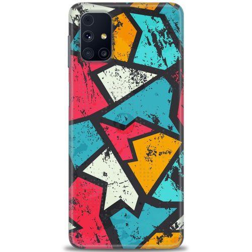 Samsung Galaxy M51 Kılıf HD Baskılı Kılıf - Grafiti + Tam Ekran Koruyucu