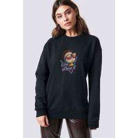 Rick Morty Geez Baskılı Siyah Kadın Sweashirt