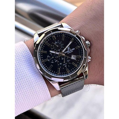 Daniel Klein Erkek Kol Saati 30 Metre Suya Dayanıklı Çelik Kordon + Bileklik Hediyeli VS.BLKT.0685