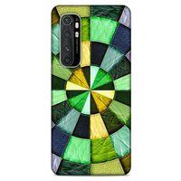 Xiaomi Mi Note 10 Lite Kılıf Patchwork (36) Glitter Kılıf Yeşil Tonları