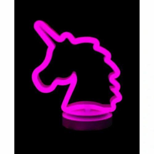 Neon Işıklı Unicorn Masa Gece Lambası