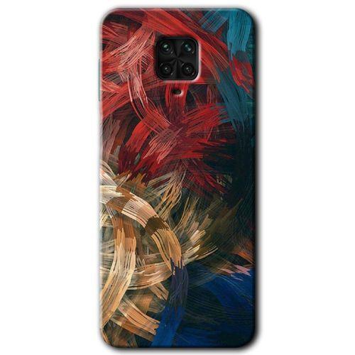Xiaomi Redmi Note 9s HD Baskılı Kılıf + 9D Tam Ekran Koruyucu - Karma Boyalar