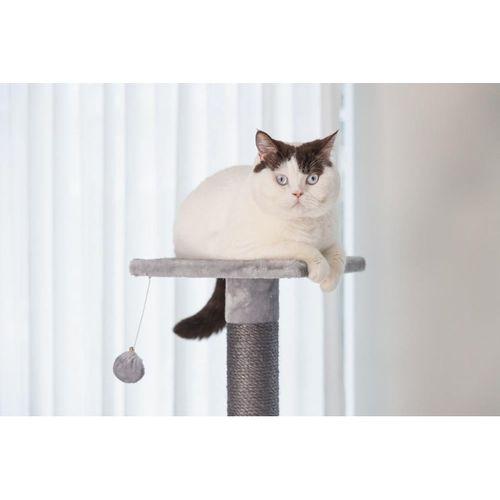 Beeztees Kedi Köşe Tırmalama ve Oyun Evi, Gri, 40x40x135cm