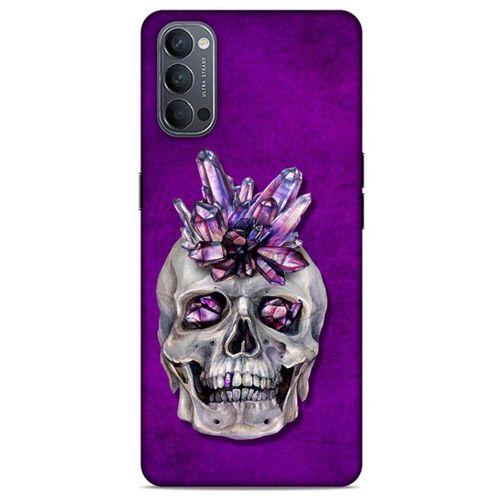 Oppo Reno 4 Uyumlu Kılıf Mor Delisi (49) Ultra Silikon Kılıf Kurukafa