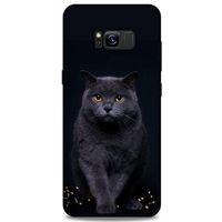 Lopard Samsung Galaxy S8 Plus Uyumlu Kılıf Kediler (47) Crystal Flex Kılıf Scottish Fold