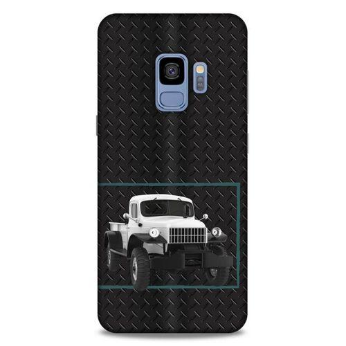 Lopard Samsung Galaxy S9 Uyumlu Kılıf PickUpX (13) Silikon Kap Siyah Beyaz