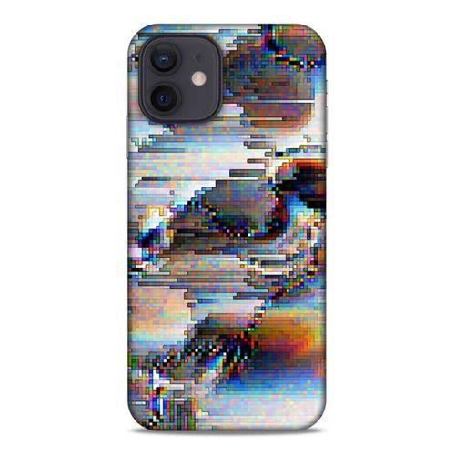 Lopard Apple iPhone 12 Uyumlu Kılıf PiXel (21) Koruyucu Kapak Beyaz