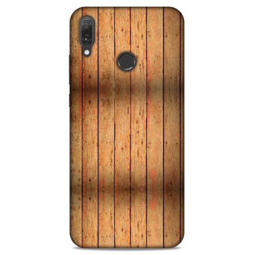 Lopard Huawei Y9 2019 Uyumlu Kılıf Wood'X (11) Tam Koruma Baskılı