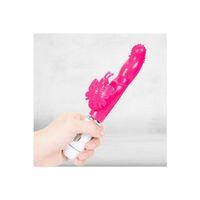 Sanal sağlık medikal ürünleri Kelebek Titreşimli Sex Oyuncağı Vibratör Dildo Pembe Renk