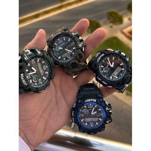 Joefox Digital Ve Analog 2 Yıl Garantili Kronmetre+Takvim+Alarm+Aydınlatma Erkek Kol Saati JOE.BK09