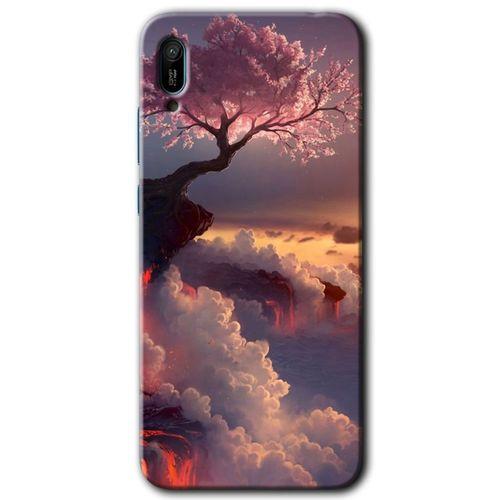 Potkal Hediye Fabrikası Huawei Y6 2019 HD Baskılı Kılıf + 9D Tam Ekran Koruyucu - Uçurumdaki Hayat