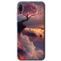 Potkal Hediye Fabrikası Huawei Y6 2019 HD Baskılı Kılıf + 9D Tam Ekran Koruyucu - Uçurumdaki Hayat