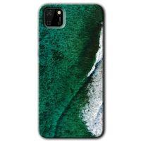 Huawei Y5P Kılıf HD Desen Baskılı Arka Kapak - Yeşil Okyanus